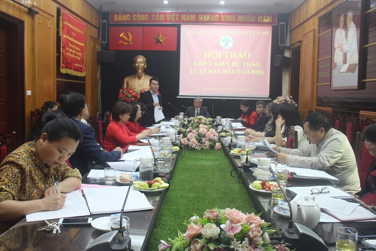 Trung ương Hội NCT Việt Nam tổ chức Hội thảo Hội thảo góp ý Dự thảo Luật Đất đai sửa đổi